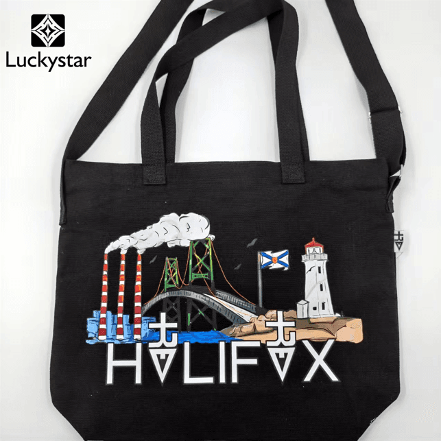 Crossbody and Hand Carry Zipper Shopping Bag with Inner Pocket Bag Eco-Friendly Shopping Tote