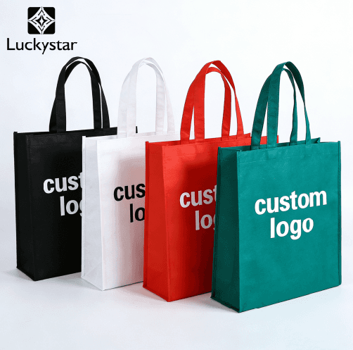 Custom Logo Non Woven Tote Bags Reusable Eco Friendly Shopping Bags Business Promotion Bag