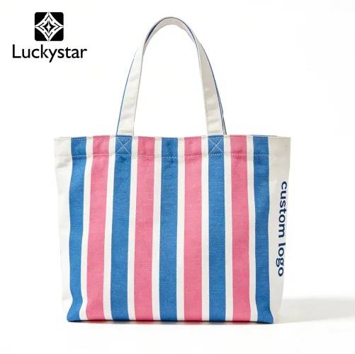 Custom Durable Canvas Tote Bag Custom Logo Reusable Canvas Large Capacity Promotion Wholesale Tote Bag