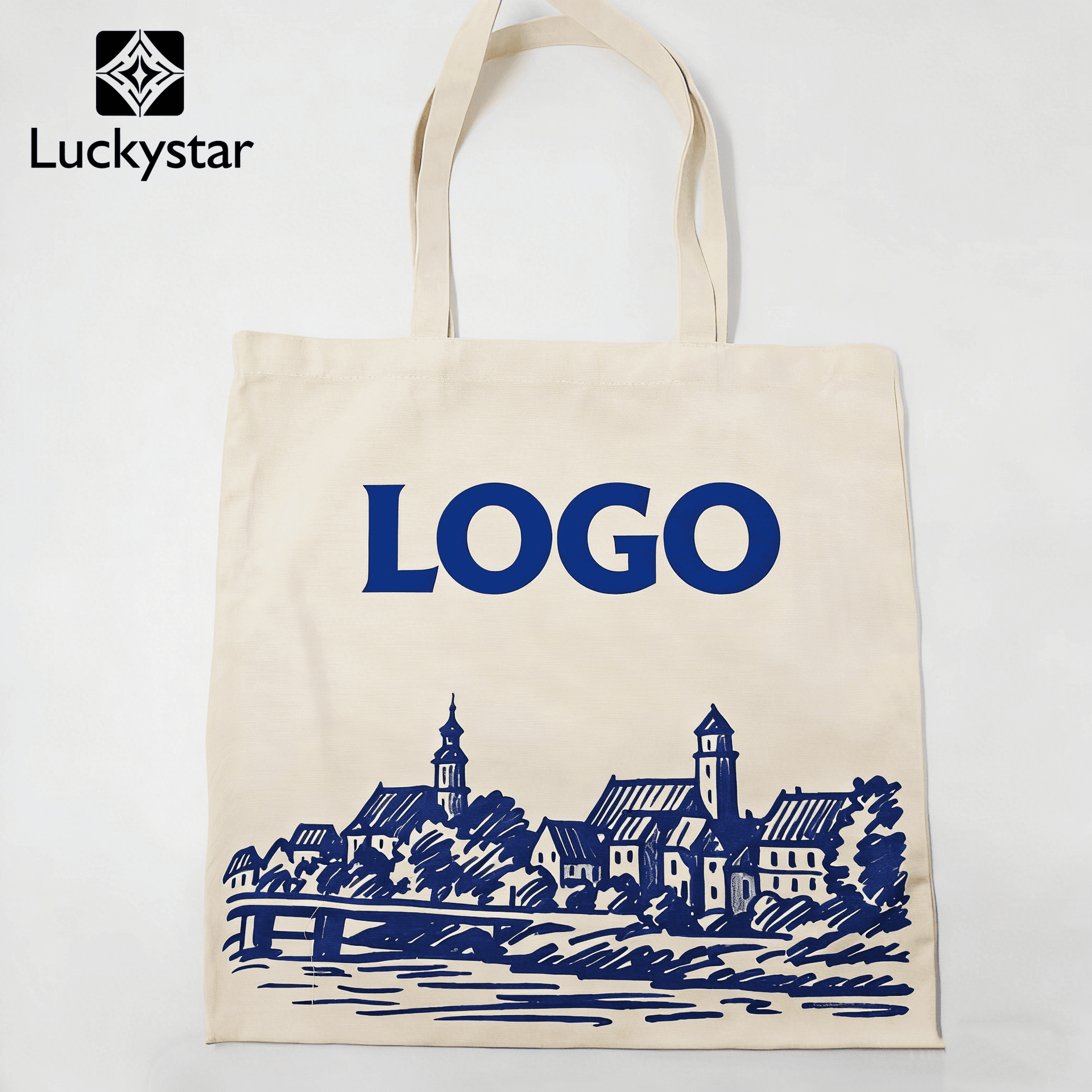 Custom Museum Gift Tote Bag – Large Capacity Promotional Canvas Bag